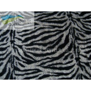 Zebra motif imprimé tissu ouatine de corail